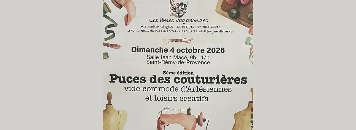 Puces des couturières à Saint-Rémy-de-Provence
