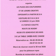 Puces des couturières et loisirs créatifs