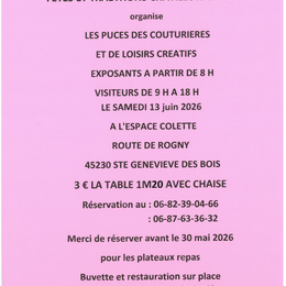 Puces des couturières et loisirs créatifs
