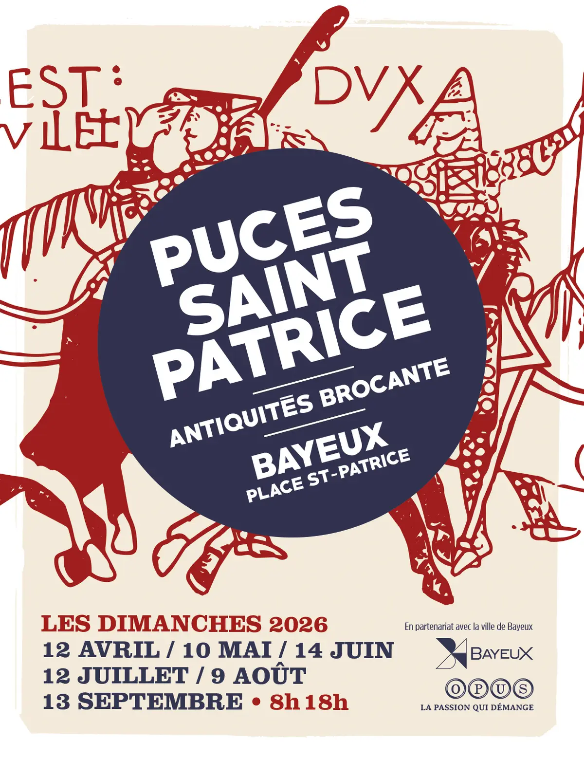 Puces Saint Patrice : Marché aux puces de Bayeux