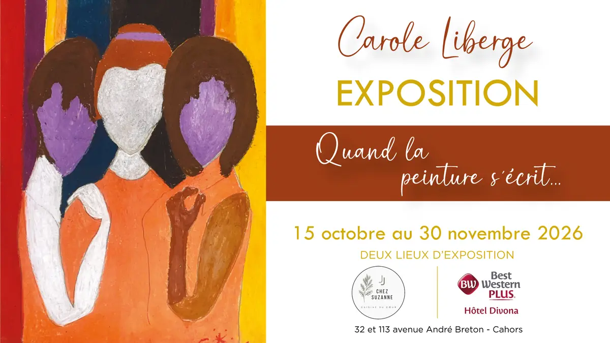 Quand la peinture s'écrit... Exposition de l'artiste Carole Liberge