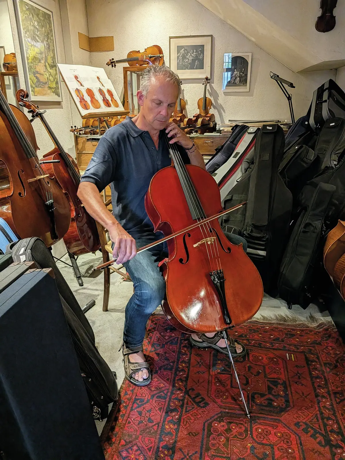 Olivier Gary au violoncelle