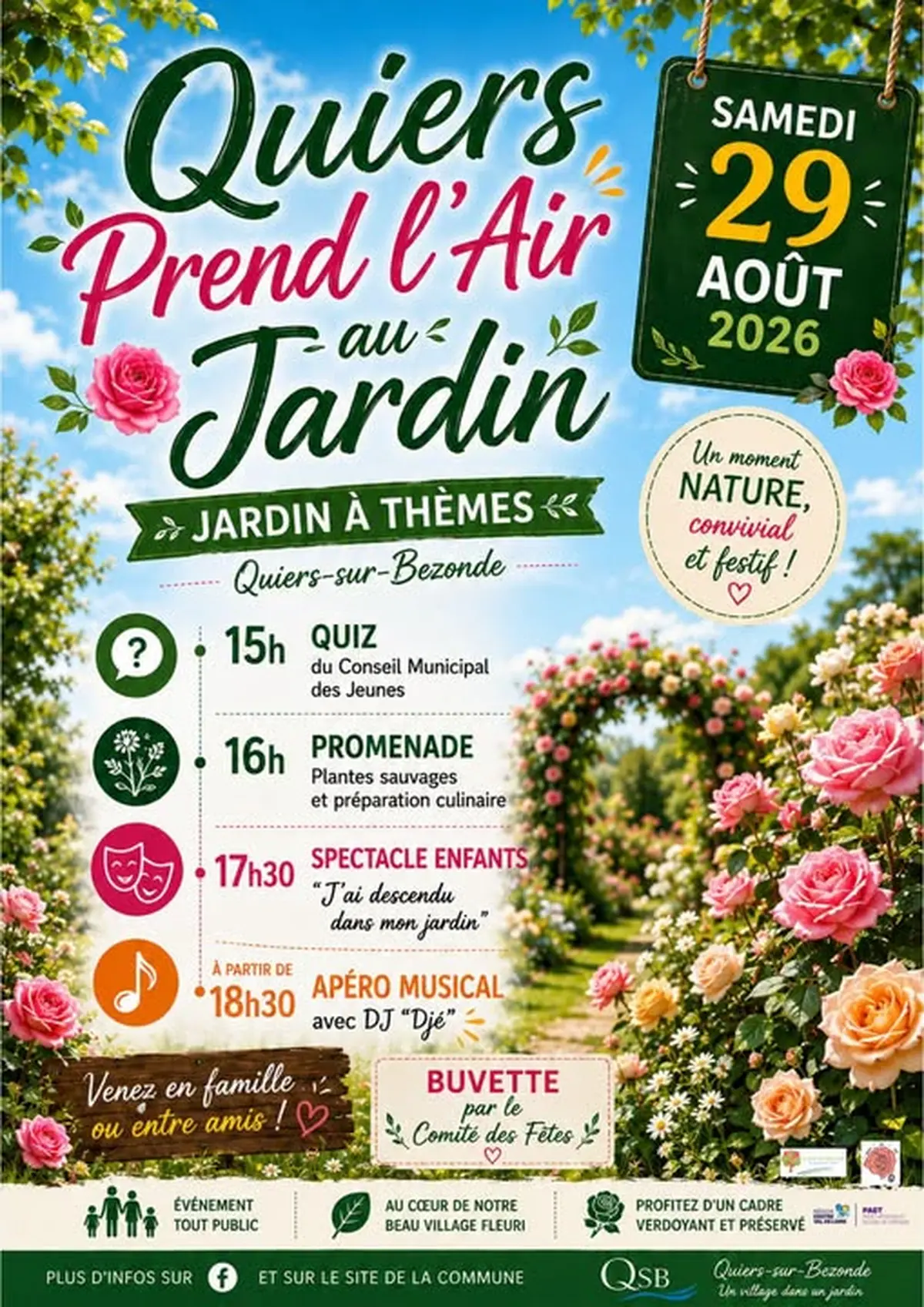Quiers prend l'air au jardin