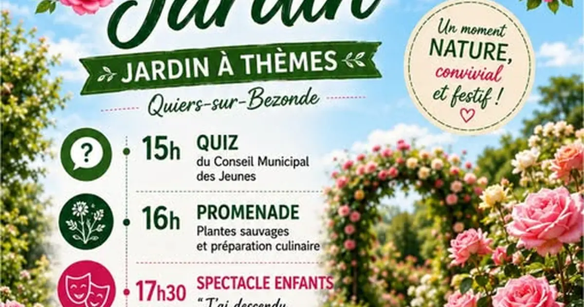 Quiers prend l'air au jardin
