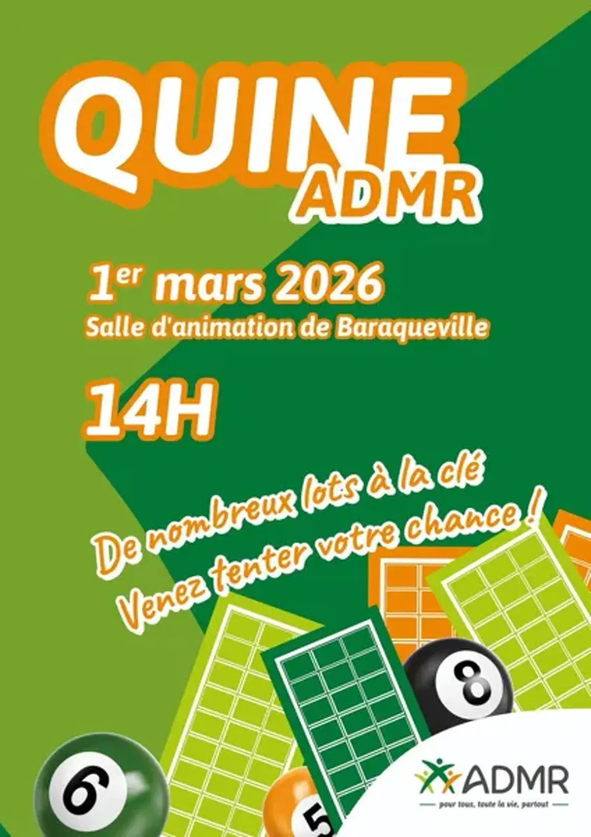 Quine de l'ADMR du pays Baraquevillois