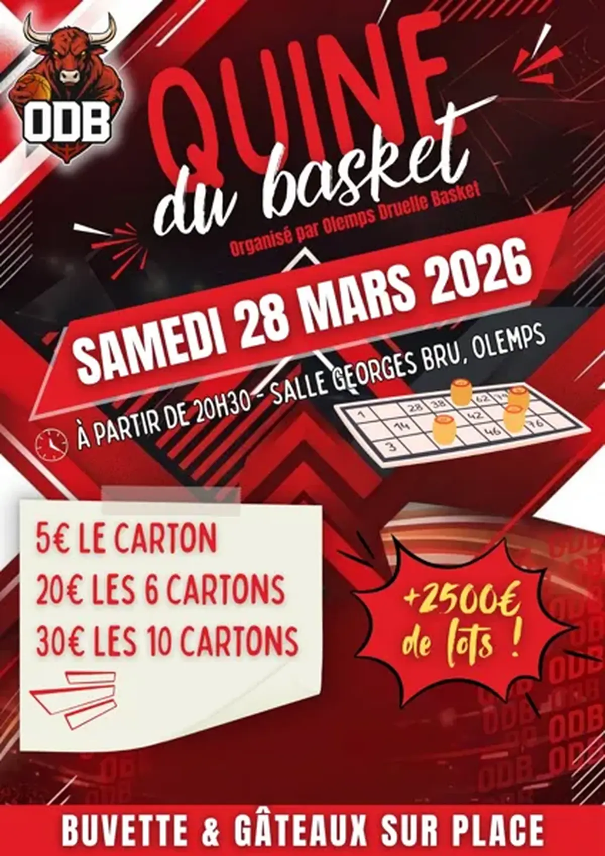 Quine Olemps Druelle Basket