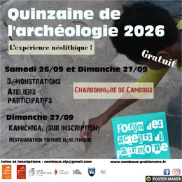 Quinzaine de l'archéologie 2026