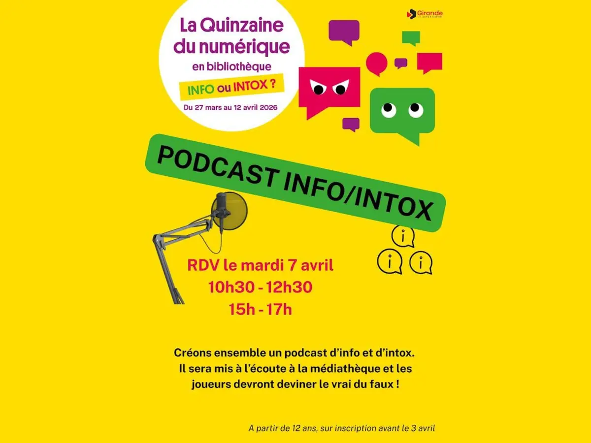 Quinzaine du Numérique en Bibliothèques : Podcast Info/Intox