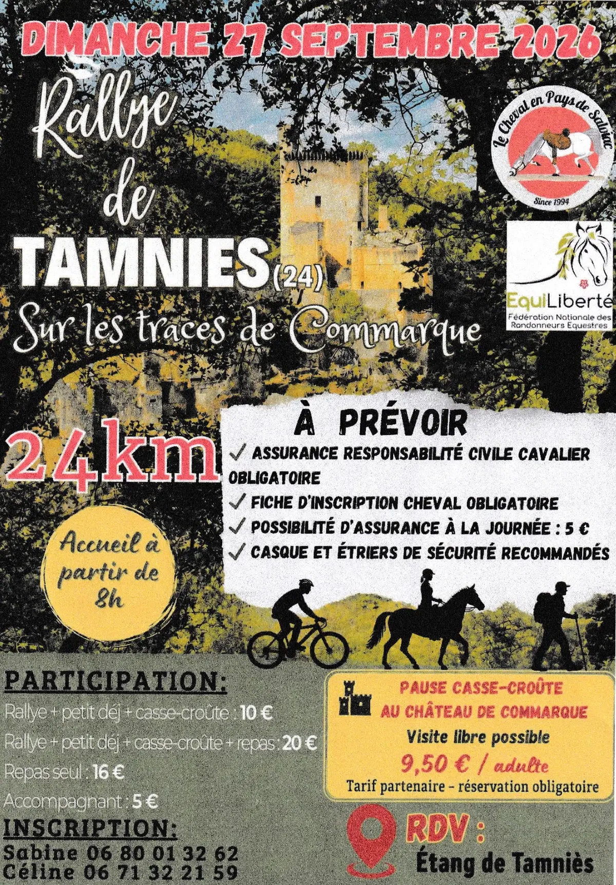 Rallye équestre à Tamniès
