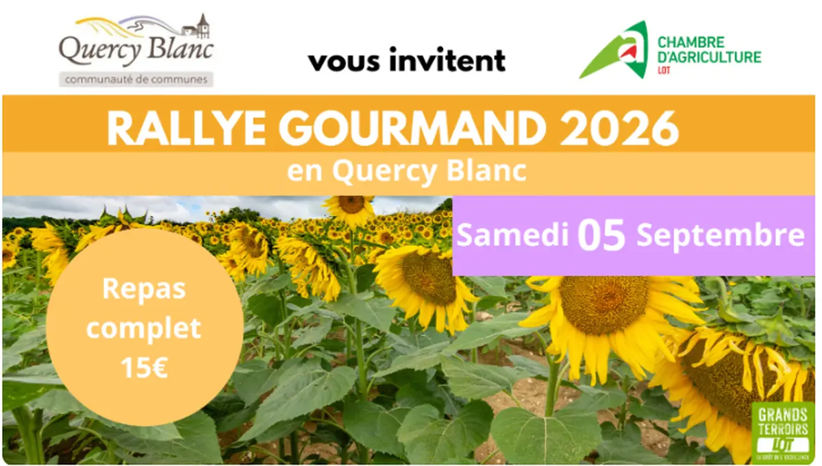 Rallye gourmand en Quercy blanc 2026