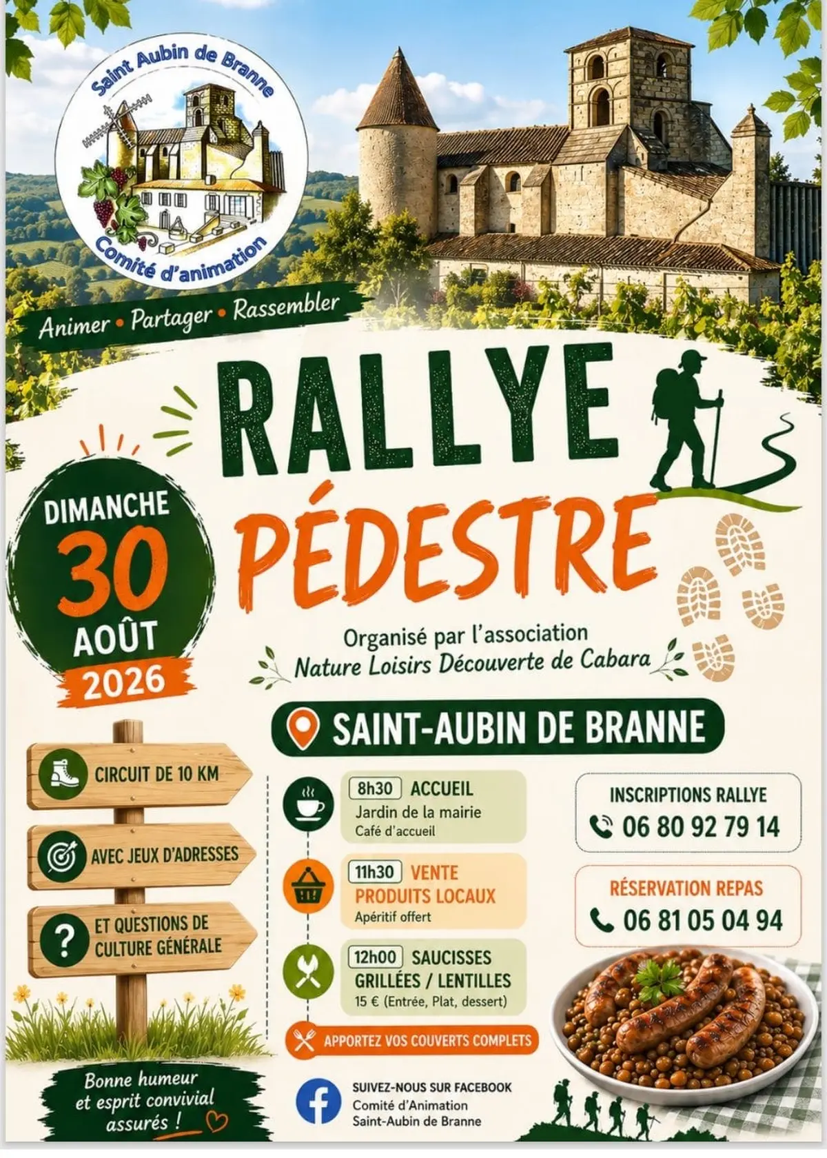 Rallye pédestre à Saint Aubin de Branne