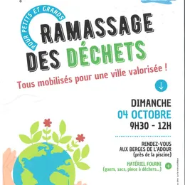 Ramassage de déchets avec le CMJ de Grenade sur l'Adour