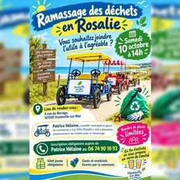 Ramassage de déchets en rosalie