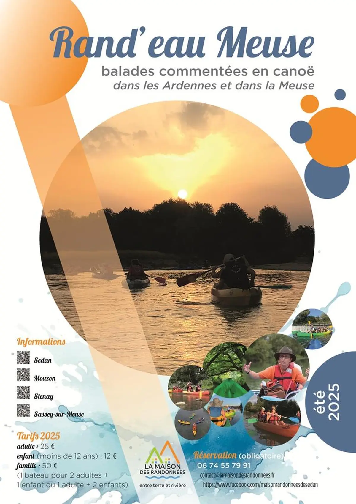 Rand'eau Meuse - balade commentée en canoë