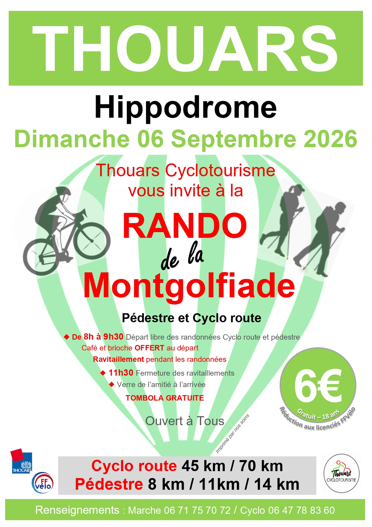 Rando de la Mongolfiade (pédestre et cyclo route)