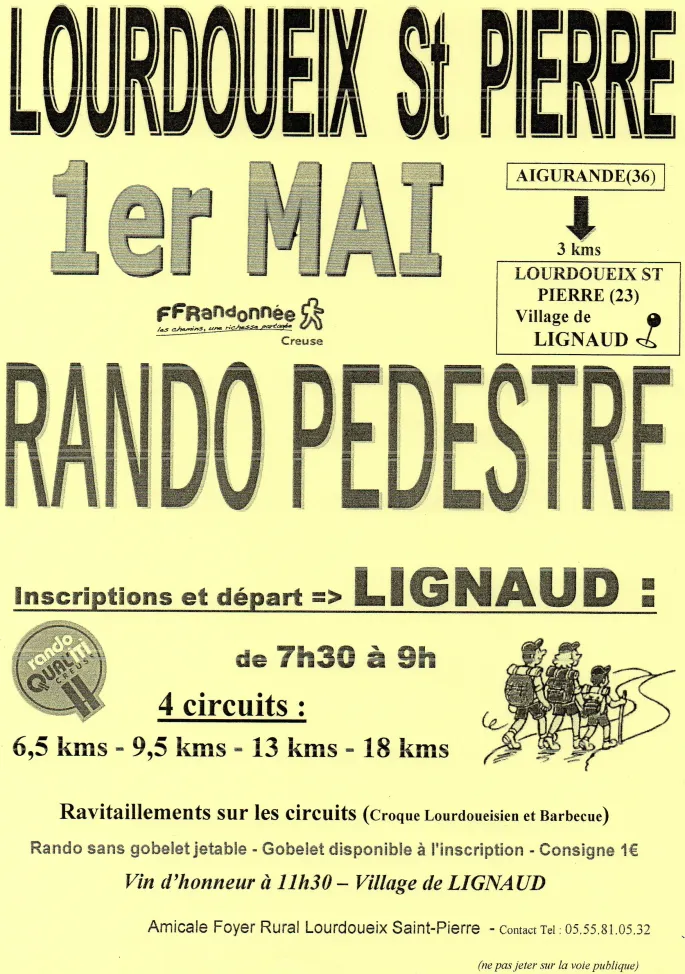 Rando du Muguet Lourdoueix-Saint-Pierre : dates, horaires, parcours