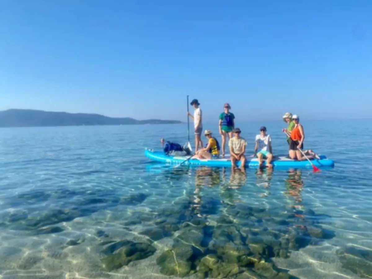 Rando en planche à pagaie à Abbartello en Corse