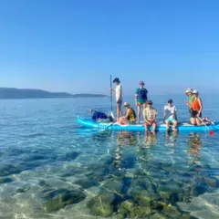 Rando en planche à pagaie à Abbartello en Corse