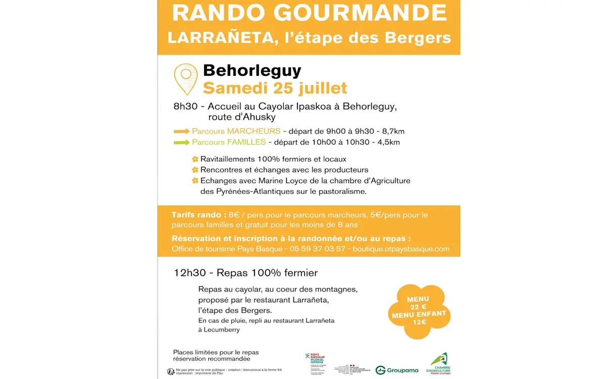 Rando gourmande: 100% fermière et locale en Pays Basque