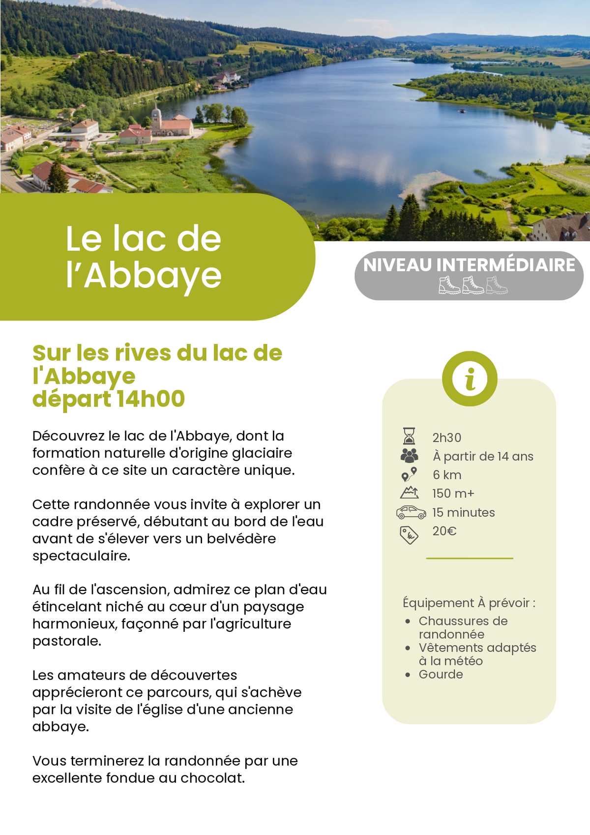 Rando gourmande  - Lac de l'Abbaye