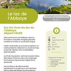 Rando gourmande  - Lac de l'Abbaye