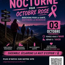 Rando nocture pour Octobre Rose