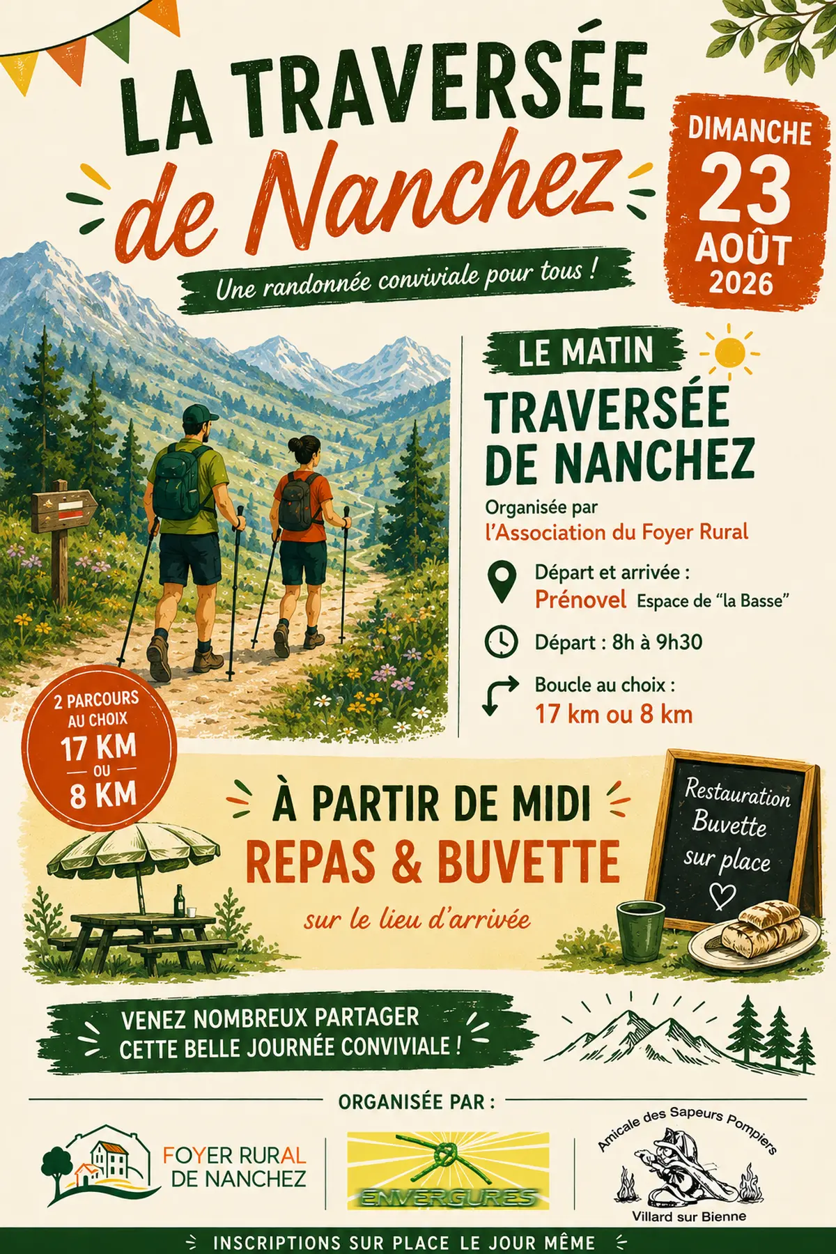 Rando pédestre - Traversée de Nanchez
