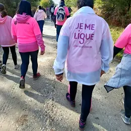 Rando Rose dans le cadre d'octobre rose