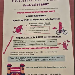 Rando saucisses à Veyrines de Vergt