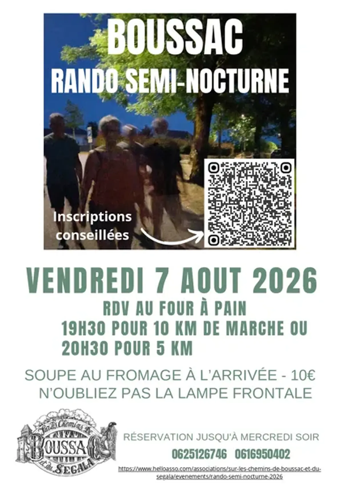 Rando Semi-Nocturne avec soupe au fromage