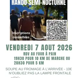 Rando Semi-Nocturne avec soupe au fromage