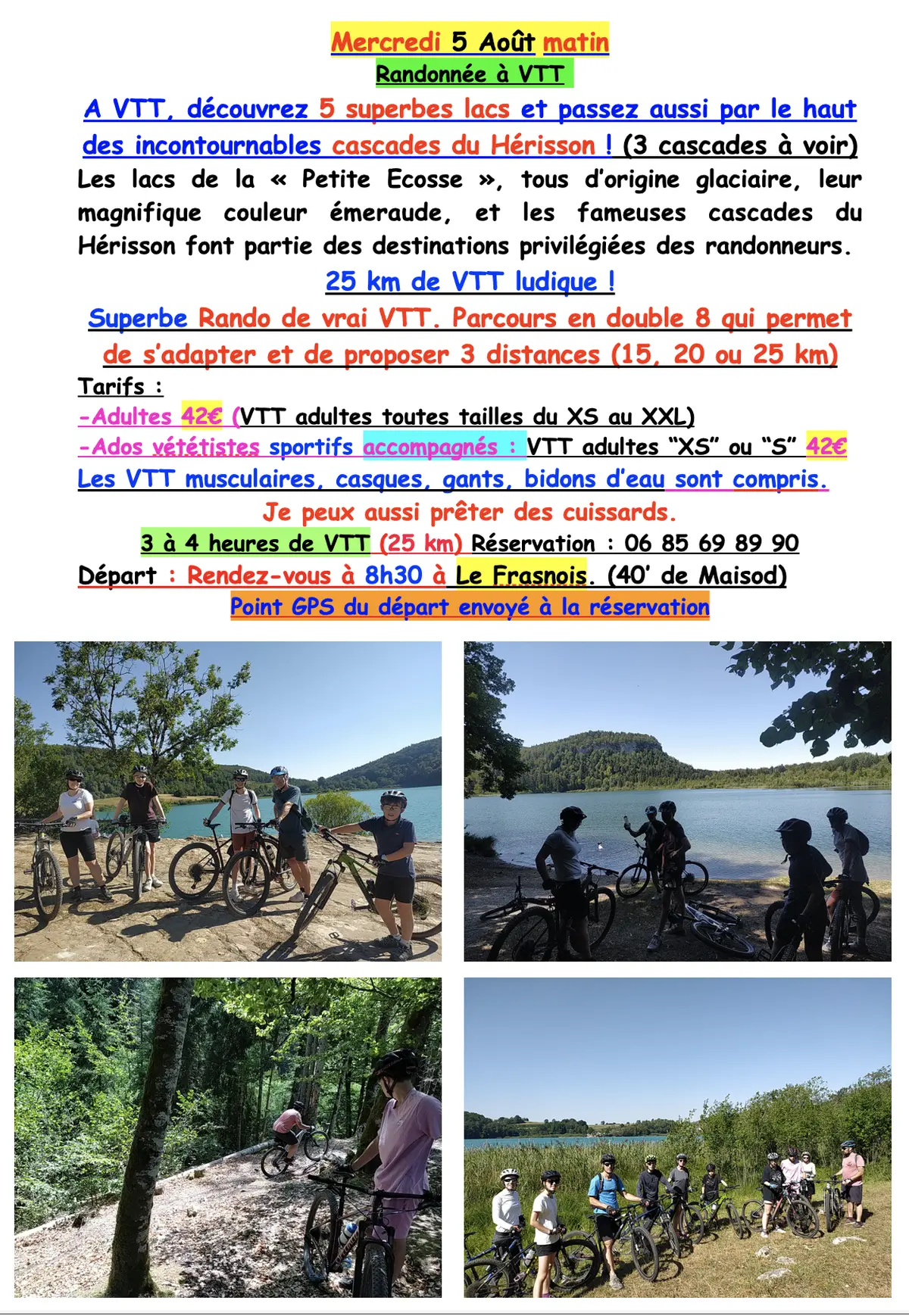 Rando VTT : tour des 5 lacs