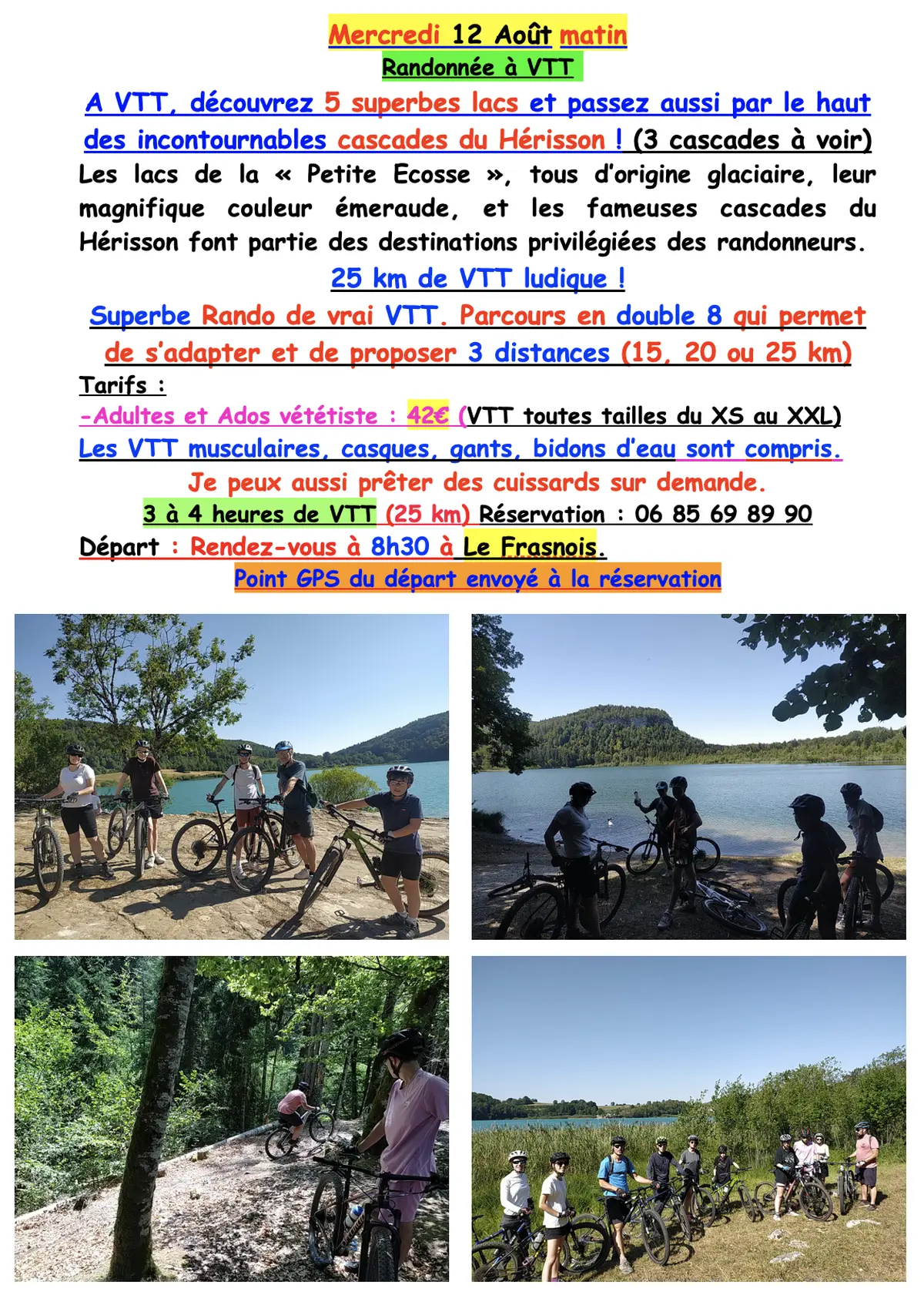 Rando VTT : tour des 5 lacs