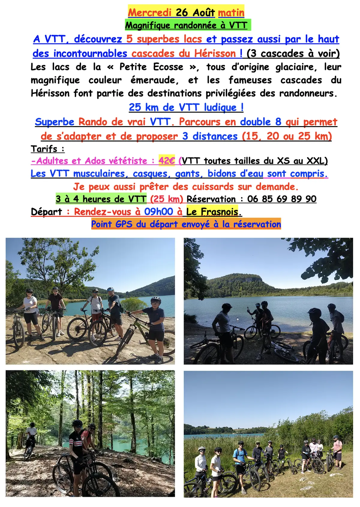 Rando VTT : tour des 5 lacs