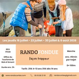 RandoFondue façon trappeur