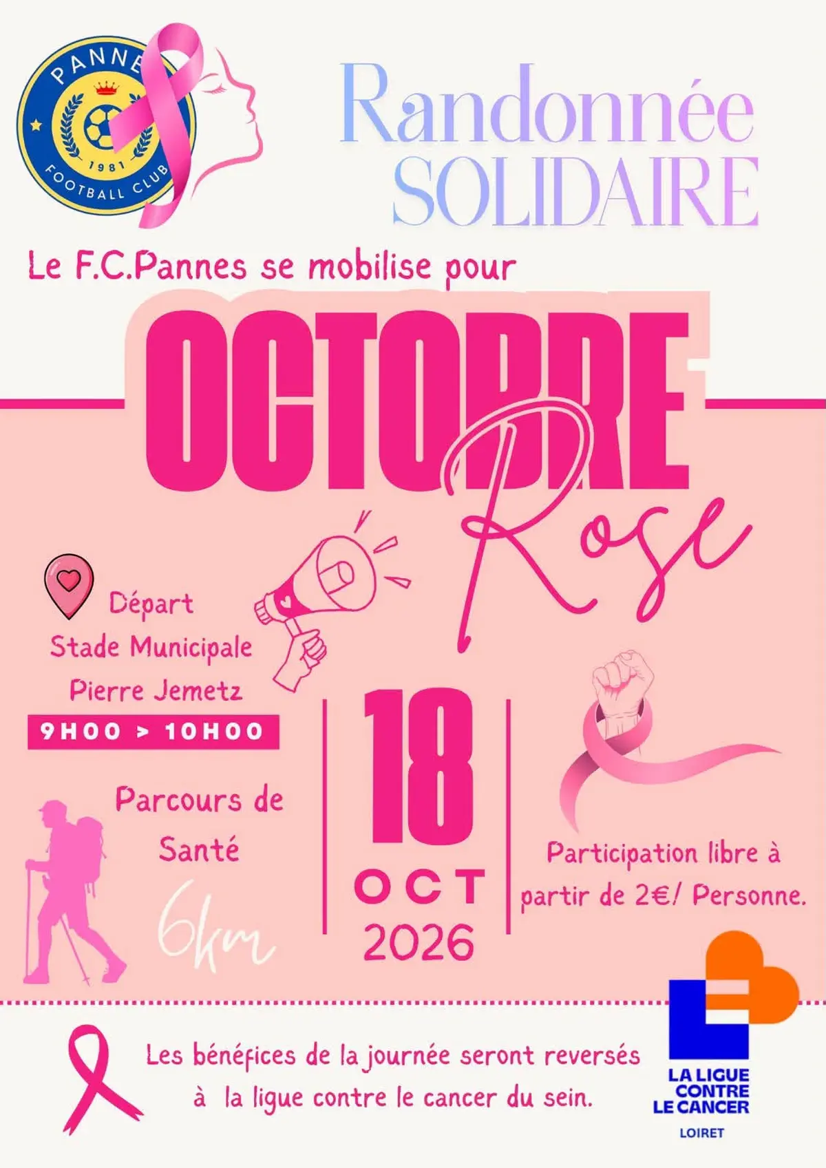 Randonné solidaire - Octobre Rose