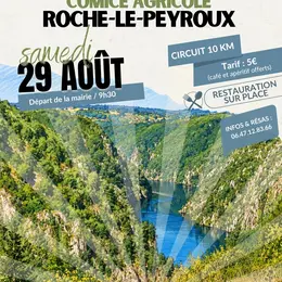 Randonnée à l'occasion du comice agricole à Roche-le-Peyroux