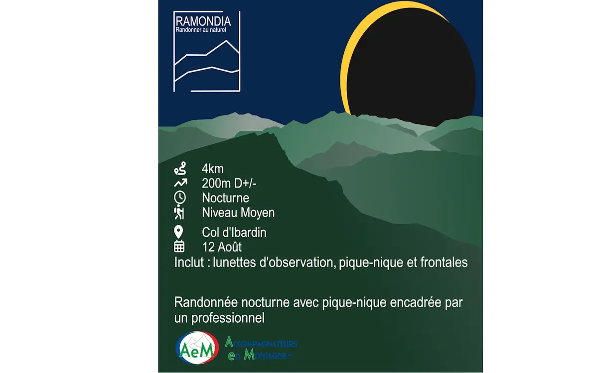 Randonnée accompagnée : randonnée Eclipse