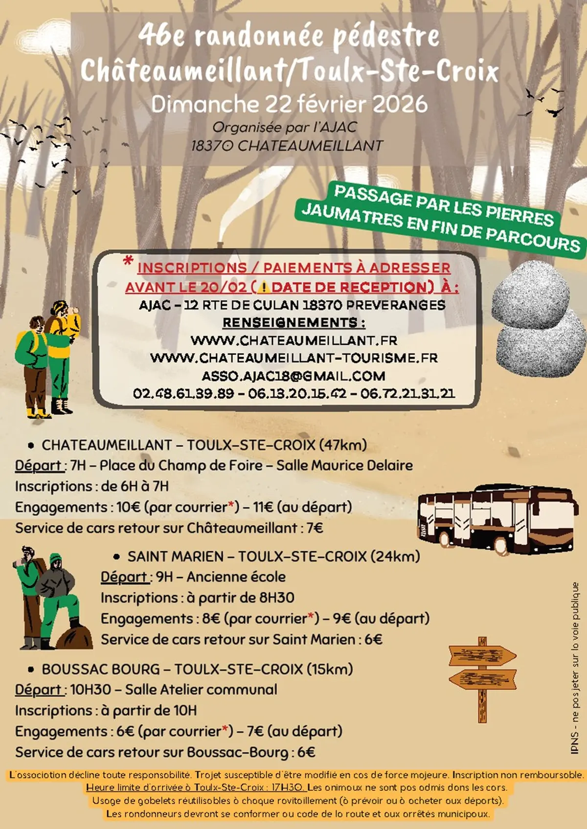 Randonnée Châteaumeillant Toulx Saint Croix