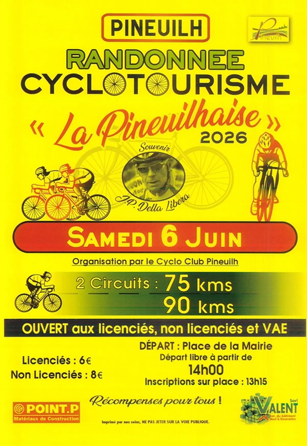 Randonnée cyclotourisme La Pineuilhaise