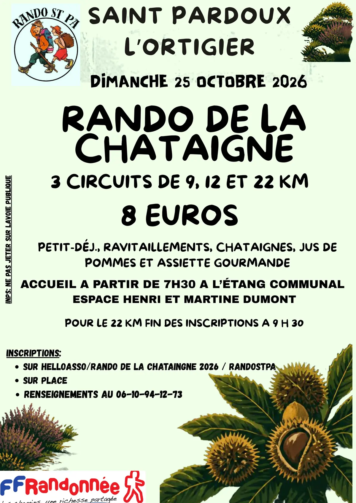 Randonnée de la châtaigne