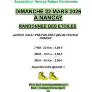 Randonnée des étoiles