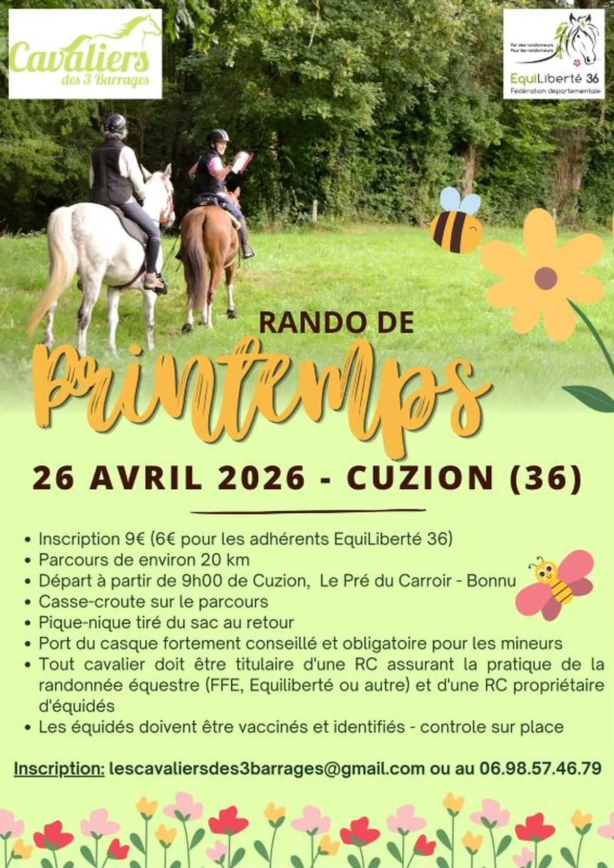 Randonnée équestre de printemps