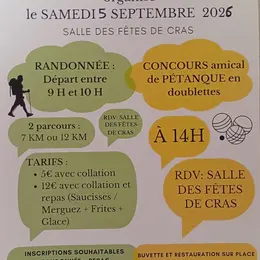 Randonnée et concours amical de pétanque