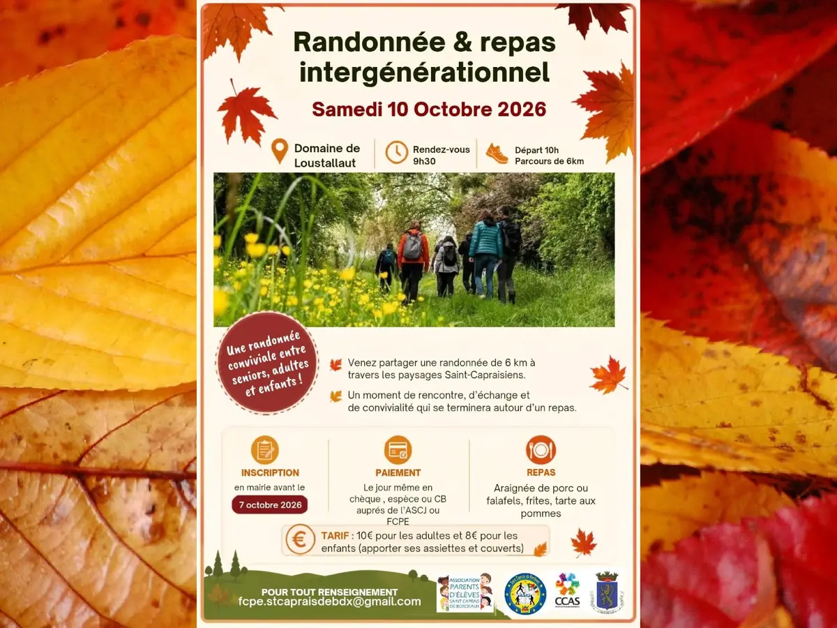 Randonnée et repas intergénérationnel