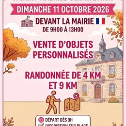 Randonnée et vente d'objets personnalisés - Octobre rose