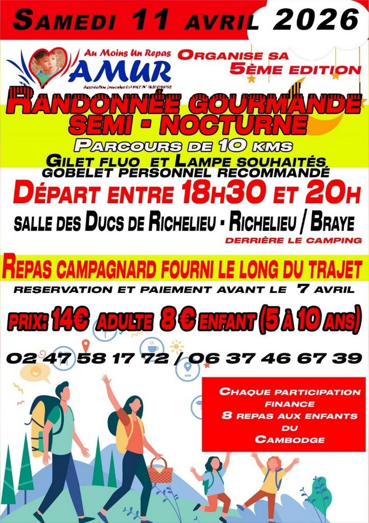 Randonnée gourmande semi-nocturne