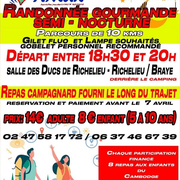 Randonnée gourmande semi-nocturne