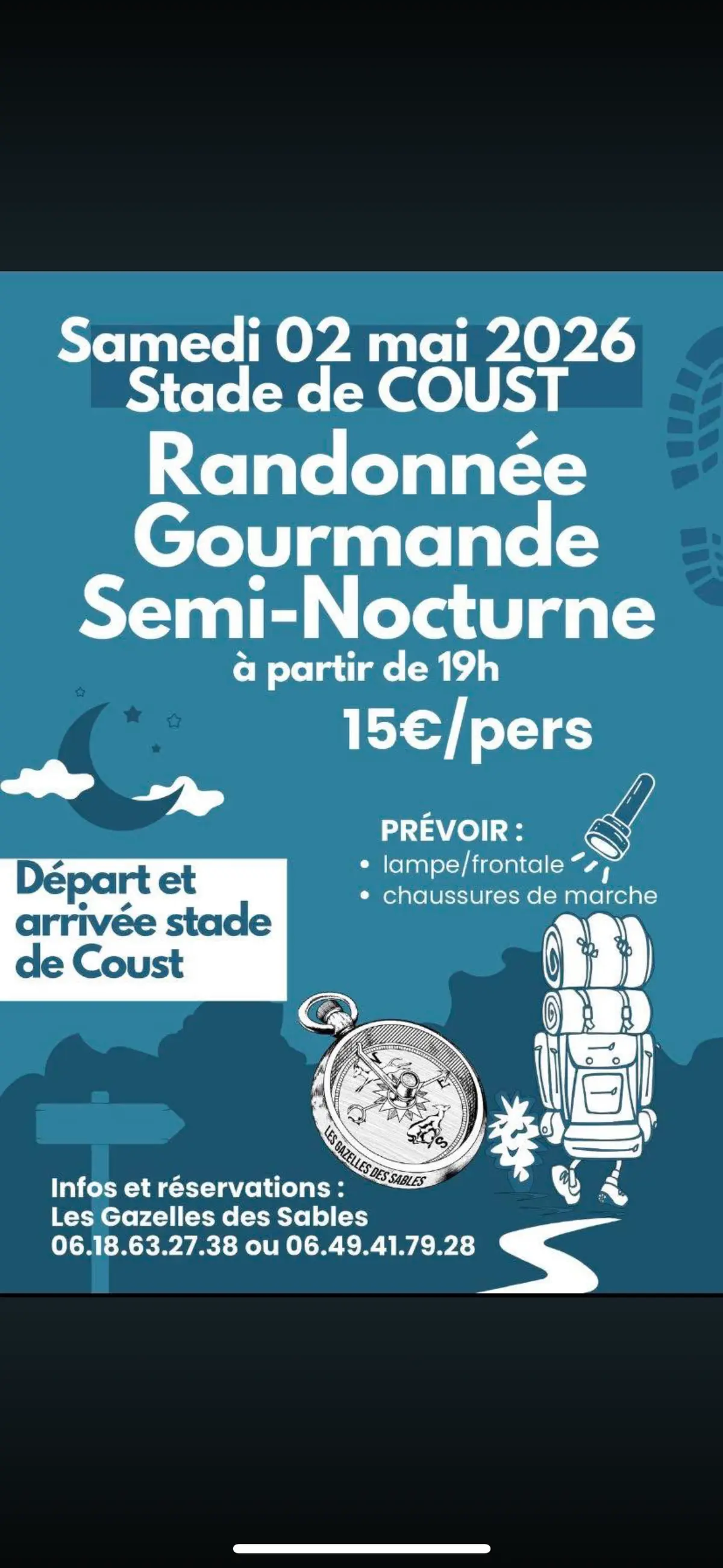 Randonnée Gourmande semi-nocturne