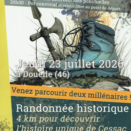 Randonnée historique à Douelle